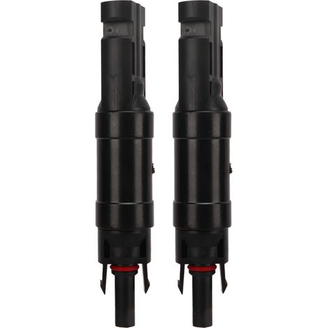 2 Connecteurs photovoltaïques solaires 20A IP67 étanches, avec diode et fusible PV pour système solaire (1/5)