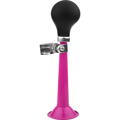 Klaxon vélo portable – 2.2 pouces – bulbe – anneau compression – rose – hooter