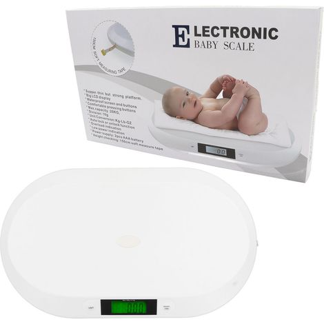 Eosnow Babywaage, professionell, Mehrzweck, für den Haushalt, ergonomisch, digital, für Säuglinge und Kleinkinder, 20 kg (1/5)