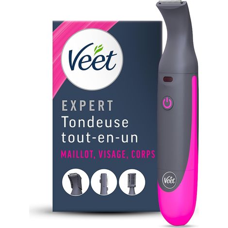 Expert Tondeuse Femme Tout-En-Un - Rasoir électrique Multi-Usage pour Maillot, Visage et Sourcils - Chargeur USB - 100% étanche (IP67) (1/5)