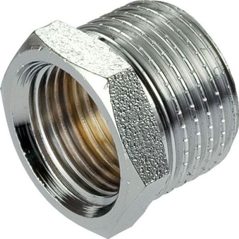 Raccord Laiton 3/4" Mâle - 1/2" Femelle - Réducteur Tuyauterie BSP - Pour Systèmes Eau et Chauffage - 1 Pièce (1/2)