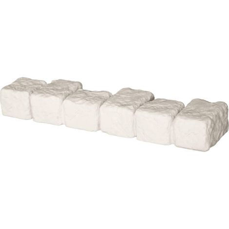 Bordure Pavé Droite 60 x 13 x 7 cm Ivoire (1/2)