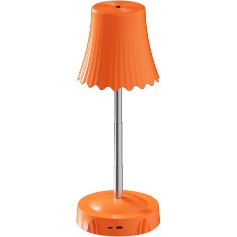 Lampe de table rechargeable à hauteur réglable avec capteur de geste – Lumière ambiante intelligente pour chambre, salon, restaurant ou salle de bain Orange (1/4)