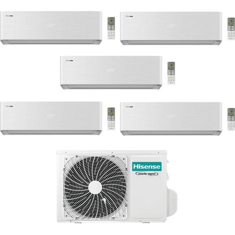 Hisense Climatizzatore Energy Pro X Penta Split 9+9+9+9+9 con 5AMW105U4RQC Inverter Wi-Fi R-32 Classe A++