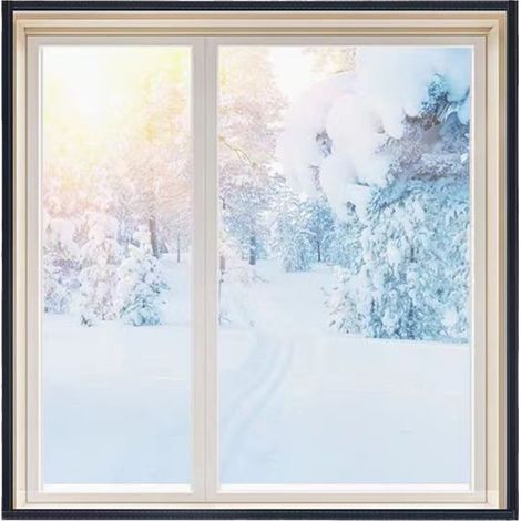 Film Thermique Pour Fenêtre - ABS Transparent 120 x 100 cm - Isolation Contre Le Froid Et Le Vent - Pour Maison Bureau - 1 Pièce (1/5)