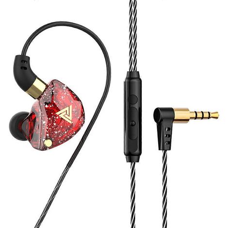 Casque audio intra-auriculaire filaire avec microphone et caisson de basses pour jeux vidéo et sport. (1/5)