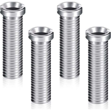 4 Spülbeckenkorbschrauben 45 mm Edelstahl-Ablaufstopfenschrauben Befestigungszubehör Spülbeckenbolzenschrauben Spülbeckenkorb-Siebstopfenschrauben für Küchenspülen - Crezuo