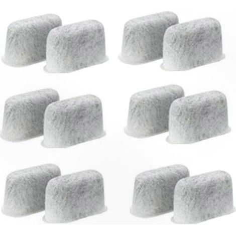 Lot de 12 filtres à eau universels à charbon actif pour machine à café (1/5)