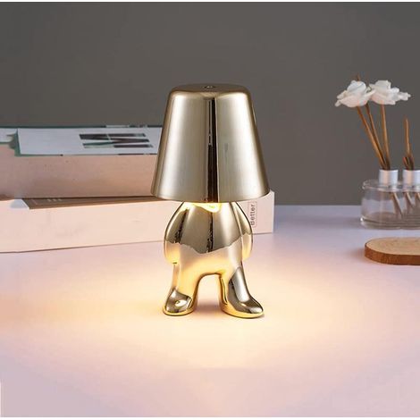 Lampe LED Sans Fil Rechargeable Métal 3 Niveaux Intensité Chambre Salon (1/5)