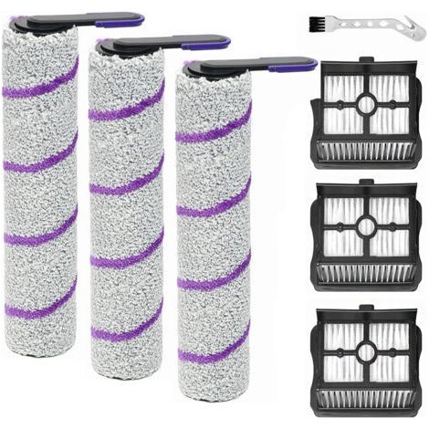 Ersatzwalzenbürste für Rowenta X-Clean 10, Zubehör für Narwal S20 Pro Nass- und Trockensauger, 3 Bürstenwalzen + 3 Filter + Reinigungsbürste (1/5)