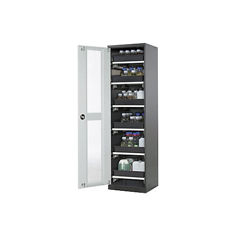 Armario de laboratorio para productos químicos 1 puerta alta