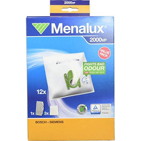Electrolux - sacchetti aspirapolvere menalux - 2000vp - 12 bags+1hepa+3mcf - 9001671669 - 7319599013456 (1/4)