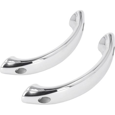 Lot de 2 poignées de maintien pour bateau, main courante marine de 165 mm en acier inoxydable 316, barre d'appui pour yacht ou navire. (1/5)