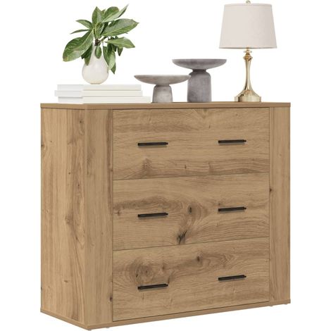 Sideboard Artisan-Eiche 80x33x70 cm Holzwerkstoff