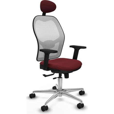 Silla de oficina piqueras y crespo Jorquera cuero sintético granito (1/2)