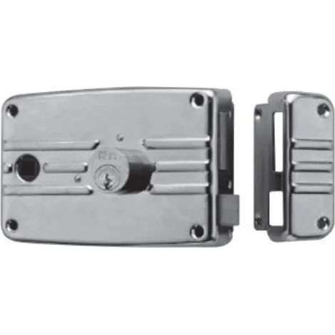 Serratura Destra Iseo 485604 per Porte in Ferro con Entrata da 60mm, Catenaccio e Scrocco Separato (1/2)