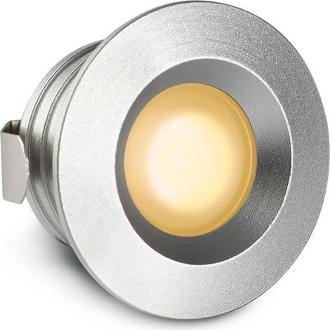 Einbaustrahler Mini flach Torino 3W IP44 durchverbindbar - Lichtfarbe: 2700K - Farbe: silber (1/5)