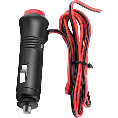 Adaptateur secteur allume-cigare mâle de 1,5 mètre, avec interrupteur et fusible, 12 V/24 V (1/5)