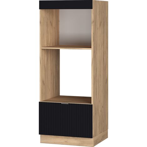Set mobili bagno Fame-Line, Nero rigato, 60 cm aperto, Vicco