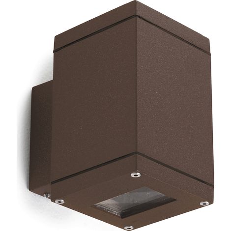 Applique SETH Large Square IP65 GU10 50W Marron rouille (1/3)