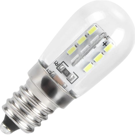 Lot de 10 ampoules LED E12 pour réfrigérateur, 1,5 W, 230 V CA, compatibles avec les lampes de machines à coudre domestiques (lumière blanche) (1/5)