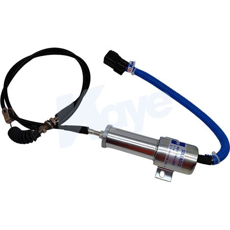 Pièces pour excavatrice Hyundai R210/220-9/210-7 : électrovanne d'arrêt moteur, vanne de coupure de carburant 11N6-66090/24V (1/4)