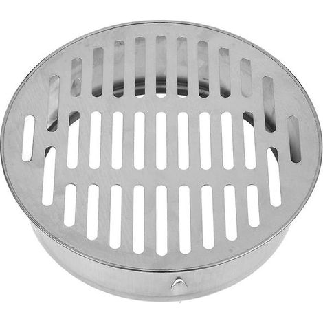 Grille de caniveau extérieure en acier inoxydable anti-refoulement à haut débit pour toiture, 21 x 21 x 5,7 cm, 1 pièce (1/5)