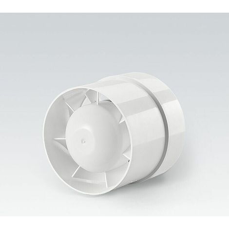 Air extraction fan, economical 100 mm, 12 W/130 m³, axial extraction in series: bathroom, kitchen, basement MUMU (1/4)