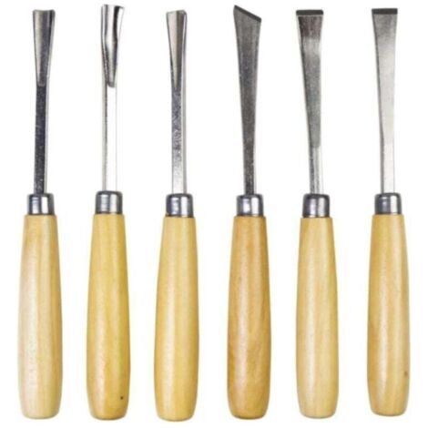 Ensemble De 6 Ciseaux À Bois Professionnels Pour Sculpture Menuiserie Charpente Bricolage
