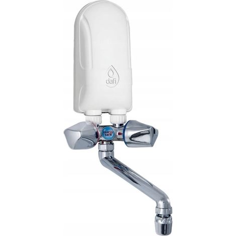 Scaldabagno da incasso DAFI da 5,5 l, 5,5 kW con rubinetto cromato.