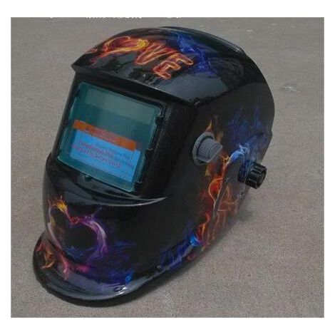 ZOLGINAH Casque de Soudure Automatique - Masque de Soudure avec 2 Lentilles et 2 Capteurs de filtre à ombre réglables DIN9-13 pour le soudage à l'arc de MIG TIG MAG [Classe énergétique A+++] (1/5)
