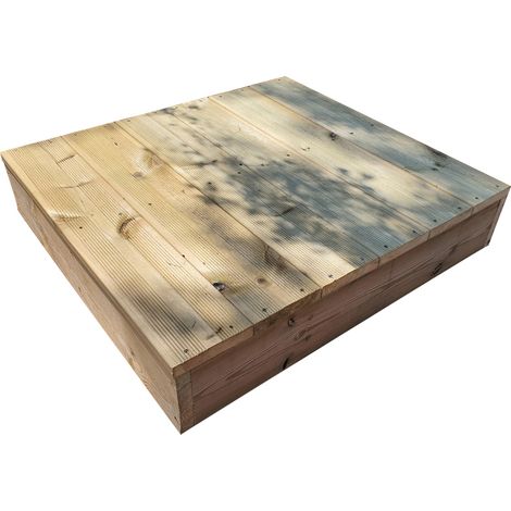 Blockstufen Holz modulierbar-6 Bretter B60cm H17cm