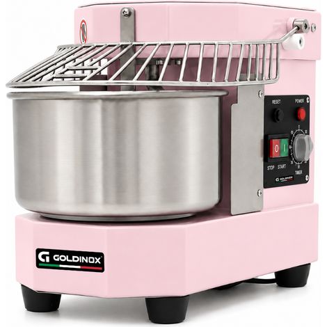 Pétrin à pâte rose 8 Litres sur pieds avec tête et cuve fixe (220V) PREMIUM - GOLDINOX (1/4)