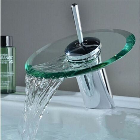 Mitigeur de lavaboSupport de boîtier Commercial Manche Unique Coiffeuse généralisée Cascade Robinet de lavabo de Salle de Bains Baignoire Cascade robinets de lavabo de lavabo robinets de lavabo (1/5)