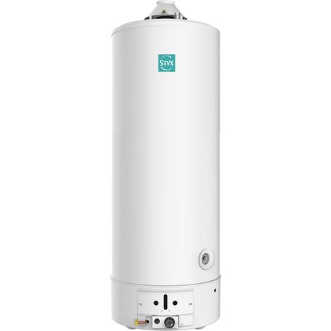 Ariston Group – Accumulateur gaz 160L – Cheminée – Installation parallèle – Pour chauffage et production d'eau chaude – Efficacité énergétique