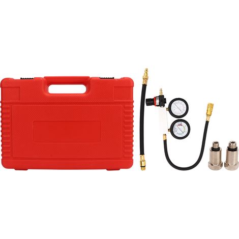 Ortviai Testeur d’Étanchéité de Cylindre pour Moteur Essence – Kit avec Manomètres 0-100 psi, Adaptateurs 10/12/14 mm (1/5)