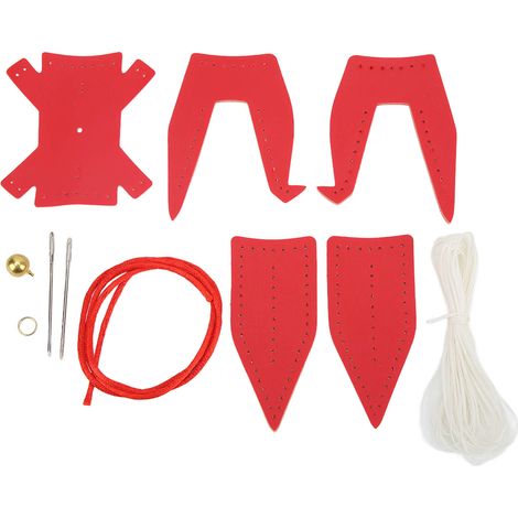 Semi Finished Paper Cranes Artificial Leather Soft Innovative Red Pendant for Car Decro Gifts (1/5)