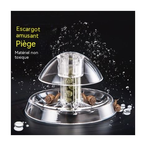 Piège à escargots, en acrylique transparent, pour la lutte contre les nuisibles aquatiques, non toxique - Petit piège à escargots, 6 cm de diamètre. (1/5)