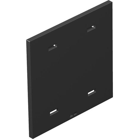 OBO Bettermann Abdeckplatte ohne Lochbild für T4L/T8NL Polyamid graphitschwarz RAL 9011, 7408436 (1/3)