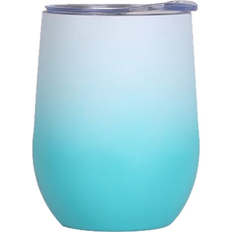 Gobelet Isolé En Acier Inoxydable - Avec Couvercle Amovible - Pour Vin Café Cocktails - 350 ml - 1 Pièce (1/5)