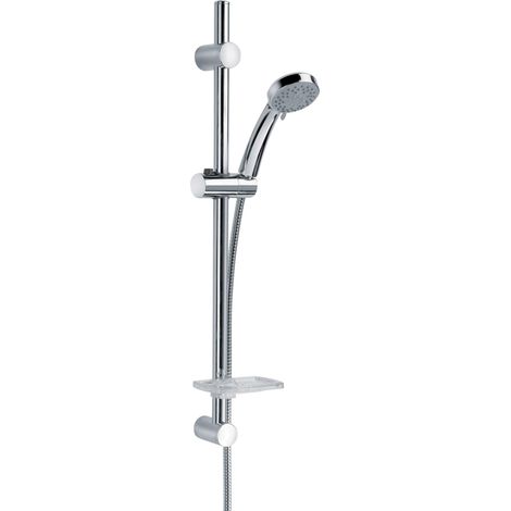 Doccia saliscendi p1 con porta sapone e doccia a anticalcare 3 getti paini 50cr124-p1 (1/2)