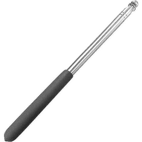 Mât de guidage rétractable de 1,2 m, pointeur pédagogique en acier inoxydable noir (1/5)