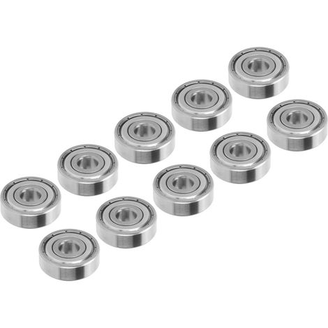 10 Stück Kugellager aus Edelstahl für hohe Drehzahlen, Rollschuhzubehör S627Z (1/5)