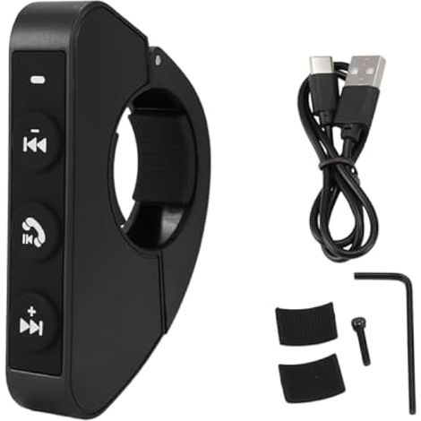 Télécommande sans Fil Bluetooth pour Casque de Moto, Panneau de Commande à Boutons, Connexion avec téléphone Portable (1/5)