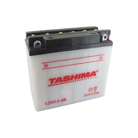 Batteria al Piombo Tashima 12V, 5,5A. L: 135, L: 60, H: 130mm, + a Sinistra. (consegnata con Acido Separato). - Batteria da Riempire con Acido