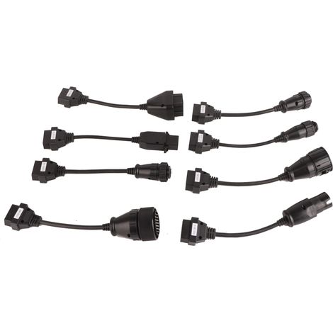 Kit complet de 8 câbles OBD II pour scanner automobile et camion (1/5)