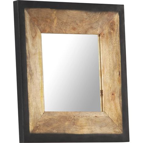 Maison Exclusive - Spiegel 50x50 cm Mango Massivholz