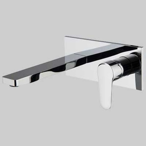 MONOCOMANDO LAVABO A PARETE SERIE 22 - Bocca cm 204 Cromo