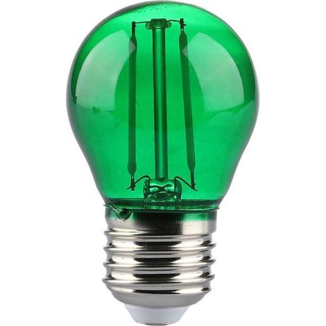 V-TAC VT-2132 Lampadina led verde lampada 2W E27 G45 filamento vetro colorato green - SKU 217411