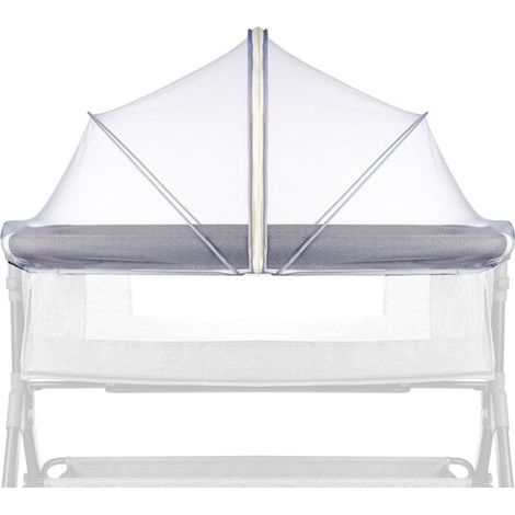 Moustiquaire pour lit bébé – 55 x 100 cm – Protection contre insectes, chats et punaises – Maille respirante – Blanche (1/5)
